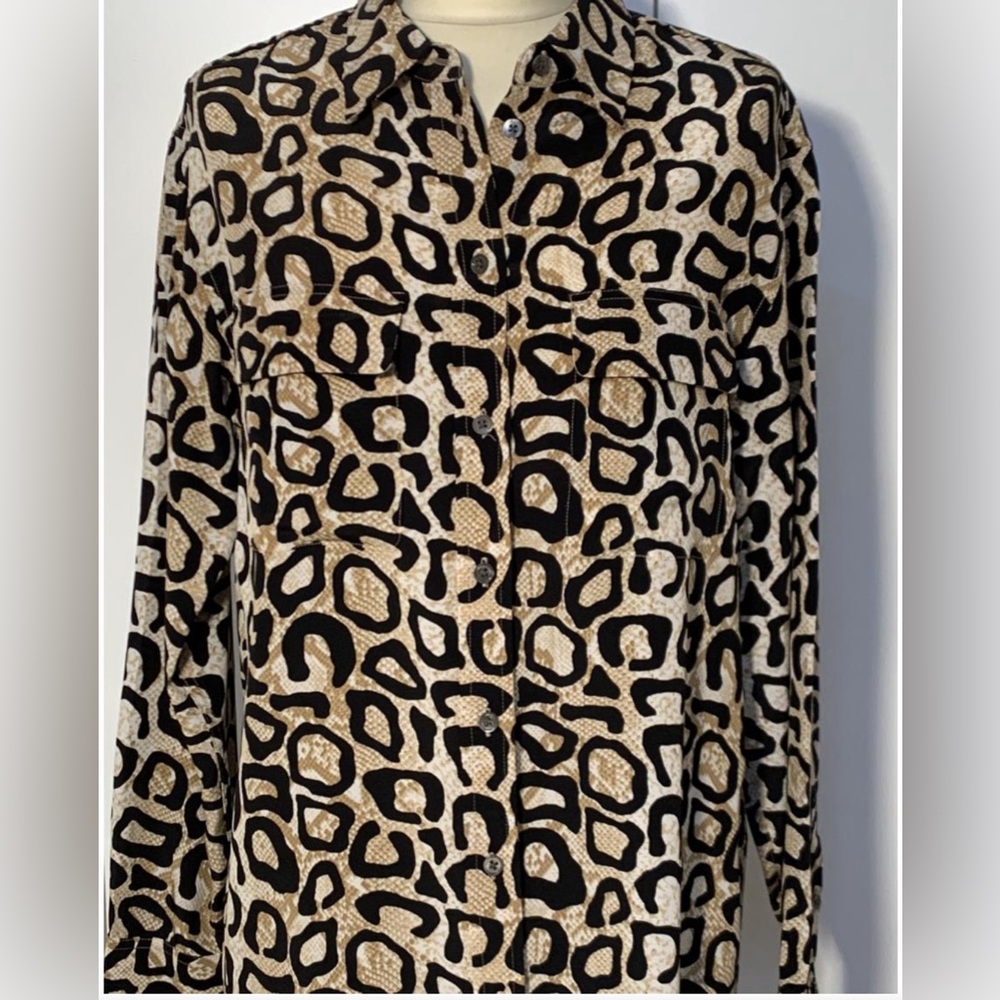 Equipment Button-Down Silk Blouse - image 1